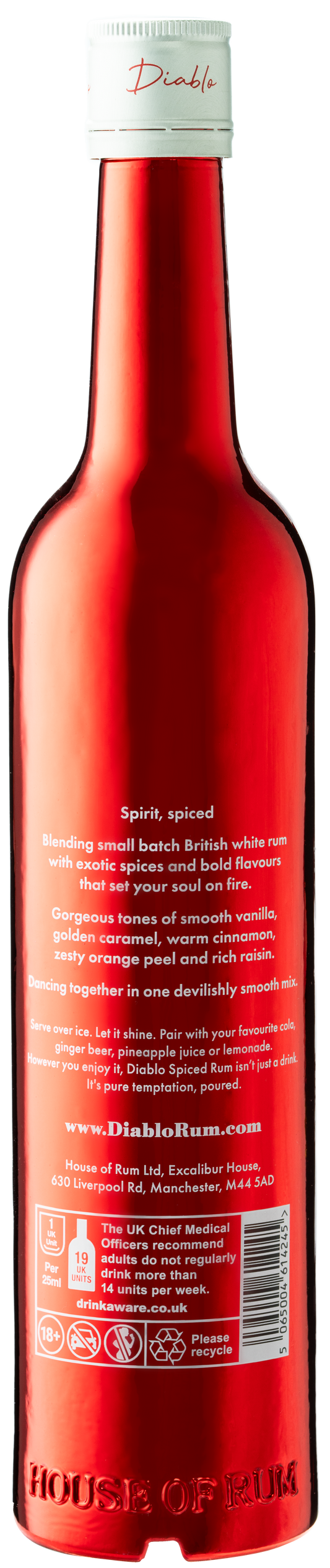 Diablo Spiced Rum - Three Bottles