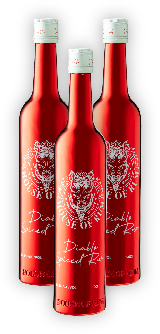 Diablo Spiced Rum - Three Bottles